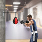 Wall hanging boxing punching bag speed training stress relief kit with wall mount bracket, suitable for boxing and martial arts fitness.