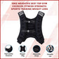 Online Fitness Depot 10kg weighted vest for gym exercise and fitness training, designed for strength and weight loss workouts.