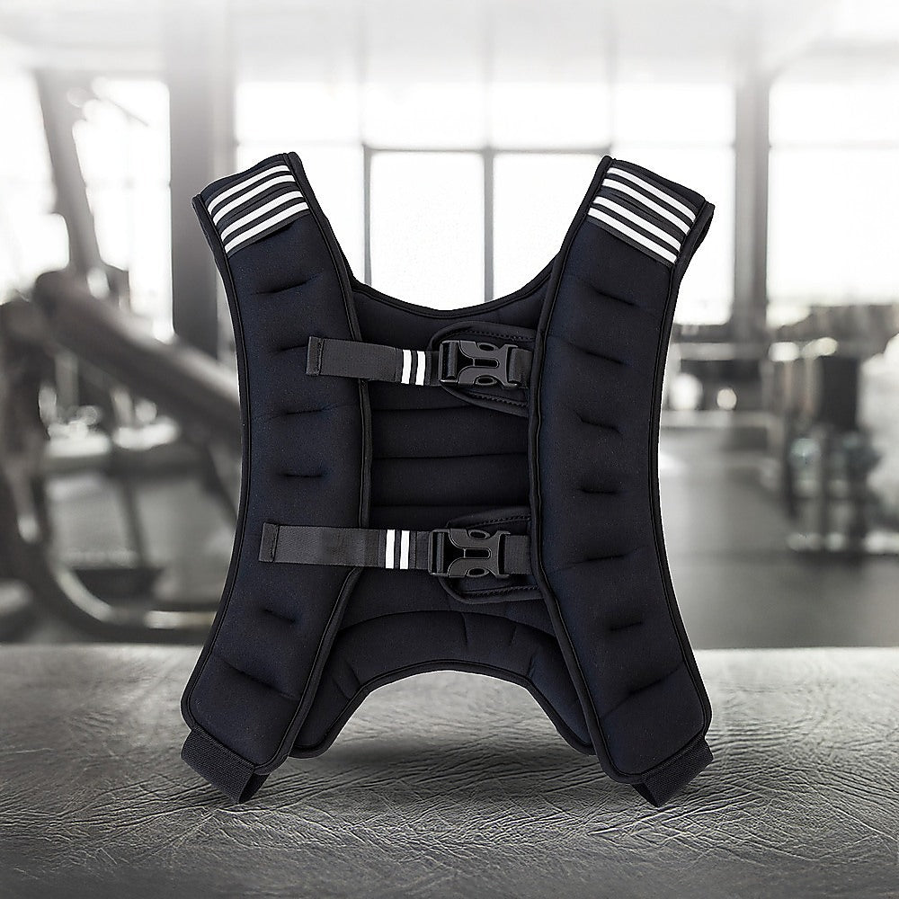 Online Fitness Depot 10kg weighted vest for gym exercise and strength training, designed for fitness and weight loss workouts.
