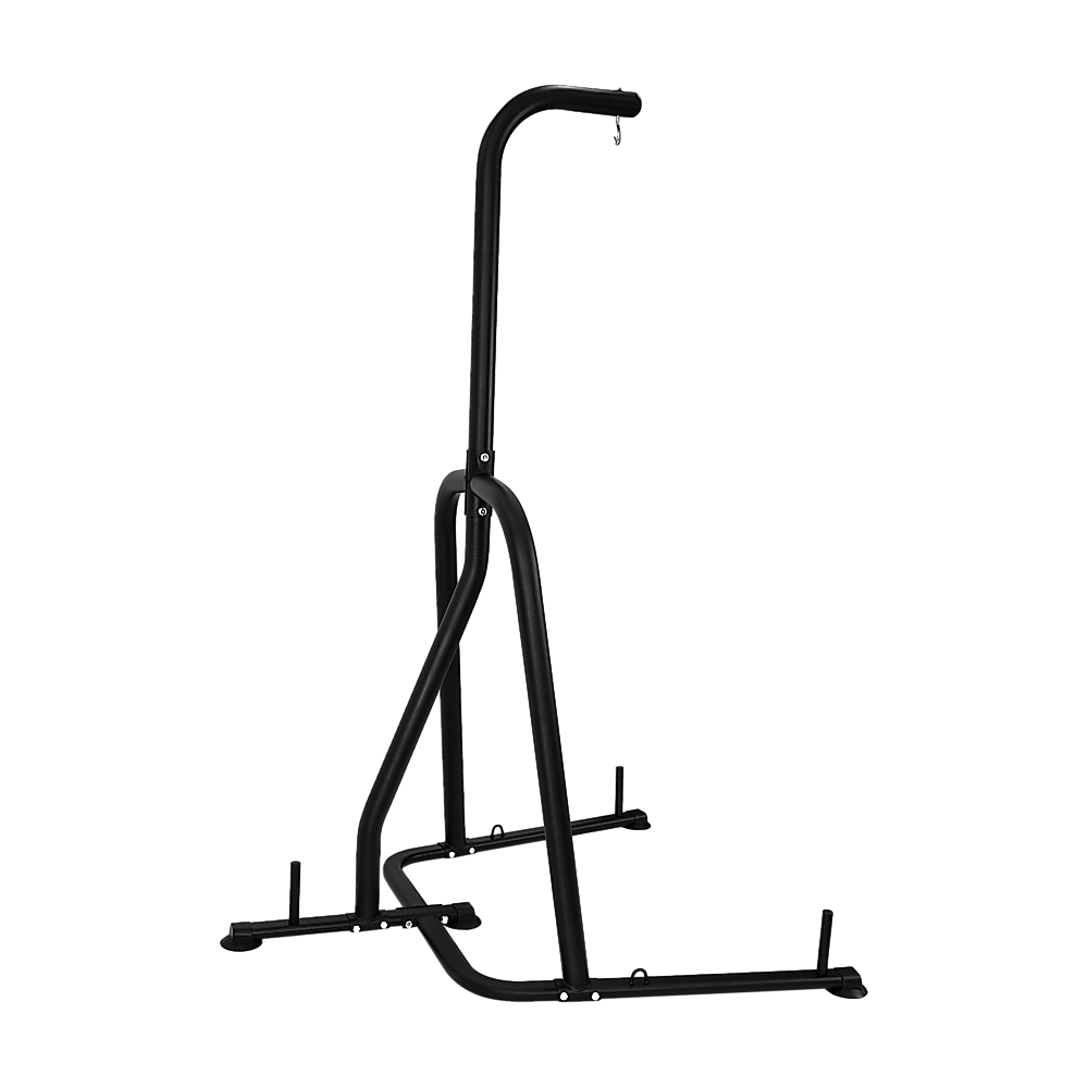 Single-station boxing heavy bag stand from Online Fitness Depot, sturdy metal frame for boxing and martial arts training.