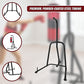Online Fitness Depot single-station boxing punching bag stand with heavy bag for boxing and martial arts training indoors.