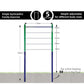 Single Outdoor Pull-Up Bar – Height Adjustable Gymnastics & Fitness Bar