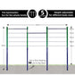 Triple Outdoor Pull-Up Bar – Height Adjustable Gymnastics & Fitness Bar