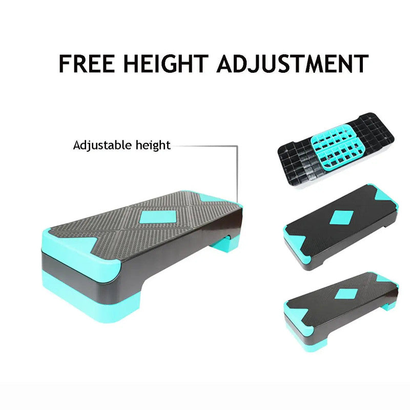 NNEOBA 150kg adjustable non-slip aerobic step platform for cardio workouts, fitness training, and gym exercises.