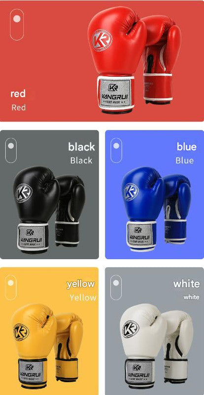 White and silver durable 10oz PU leather boxing gloves with padding and ventilation for training, from Online Fitness Depot.