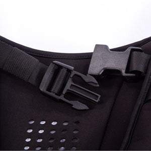 Black premium adjustable weighted vest for strength training, running, and cardio fitness with 5kg weight from Online Fitness Depot.
