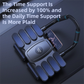 Blue 4-wheel automatic rebound ab roller with 8 elastic supports, designed for core workouts and abdominal muscle training.