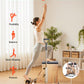 Vevor Pilates chair with split-pedal design, rubber wood frame, handles, and resistance for home gym Pilates and fitness workouts.