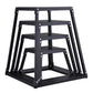 Plyometric Jump Boxes, 12/18/24/30 Inch Plyo Box, Platform and Jumping Agility Box, Anti-Slip Fitness Exercise Step Up Box Set for Home Gym Training, Conditioning Strength Training, Black