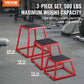 Plyometric Jump Boxes, 12/18/24 Inch Plyo Box, Platform and Jumping Agility Box, Anti-Slip Fitness Exercise Step Up Box Set for Home Gym Training, Conditioning Strength Training, Red