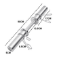 Steel Olympic barbell handles with spring collars, 50cm heavy-duty dumbbell bars for strength training and 2-inch weight plates.