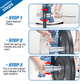 Pair of 50cm Olympic barbell handles by Online Fitness Depot with steel construction, spring collars, suitable for 2-inch weight plates.