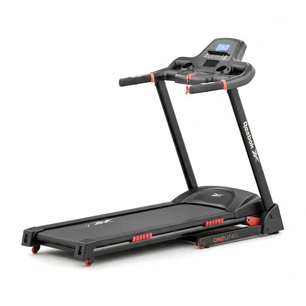 Online Fitness Depot Fitness Trainer 2000 treadmill with digital display, sturdy frame, and cushioned running surface for home workouts.